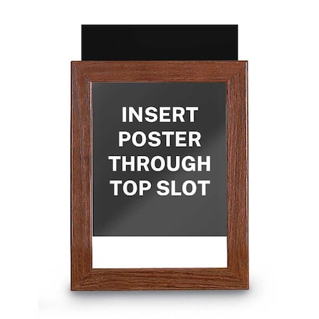 United Visual Products Drop-In Shadowbox, 12"x18", Cherry/Amethys UVSB1218-CHERRY-AMETHY